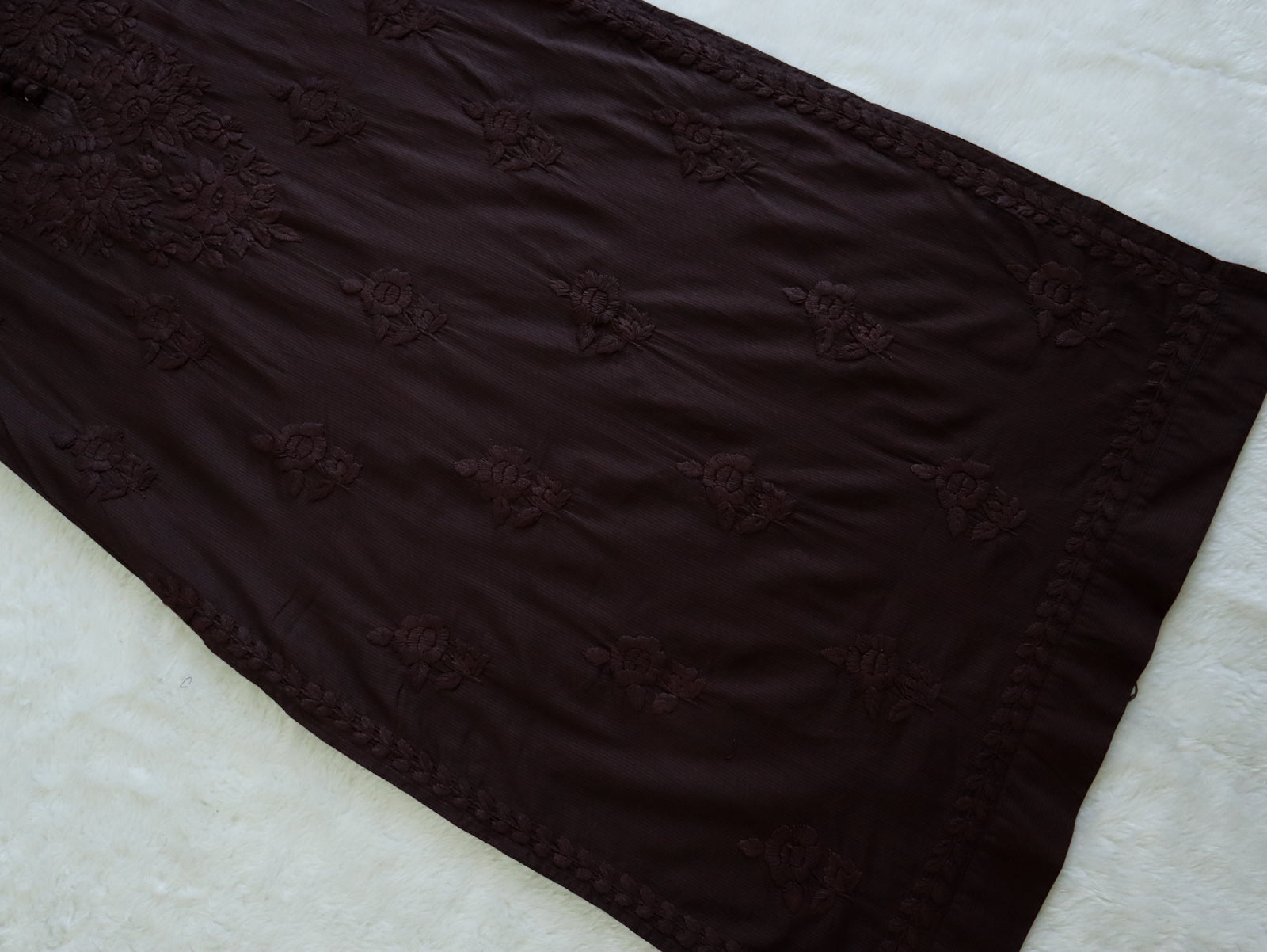 Aayat Chocolate Brown Cotton Kurta