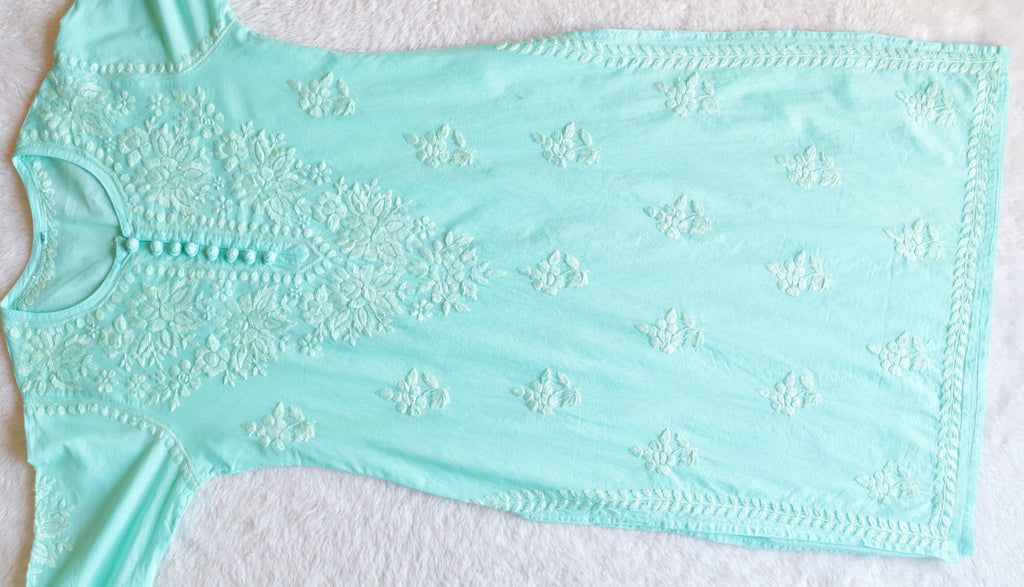 Aayat Mint Green Cotton Kurta