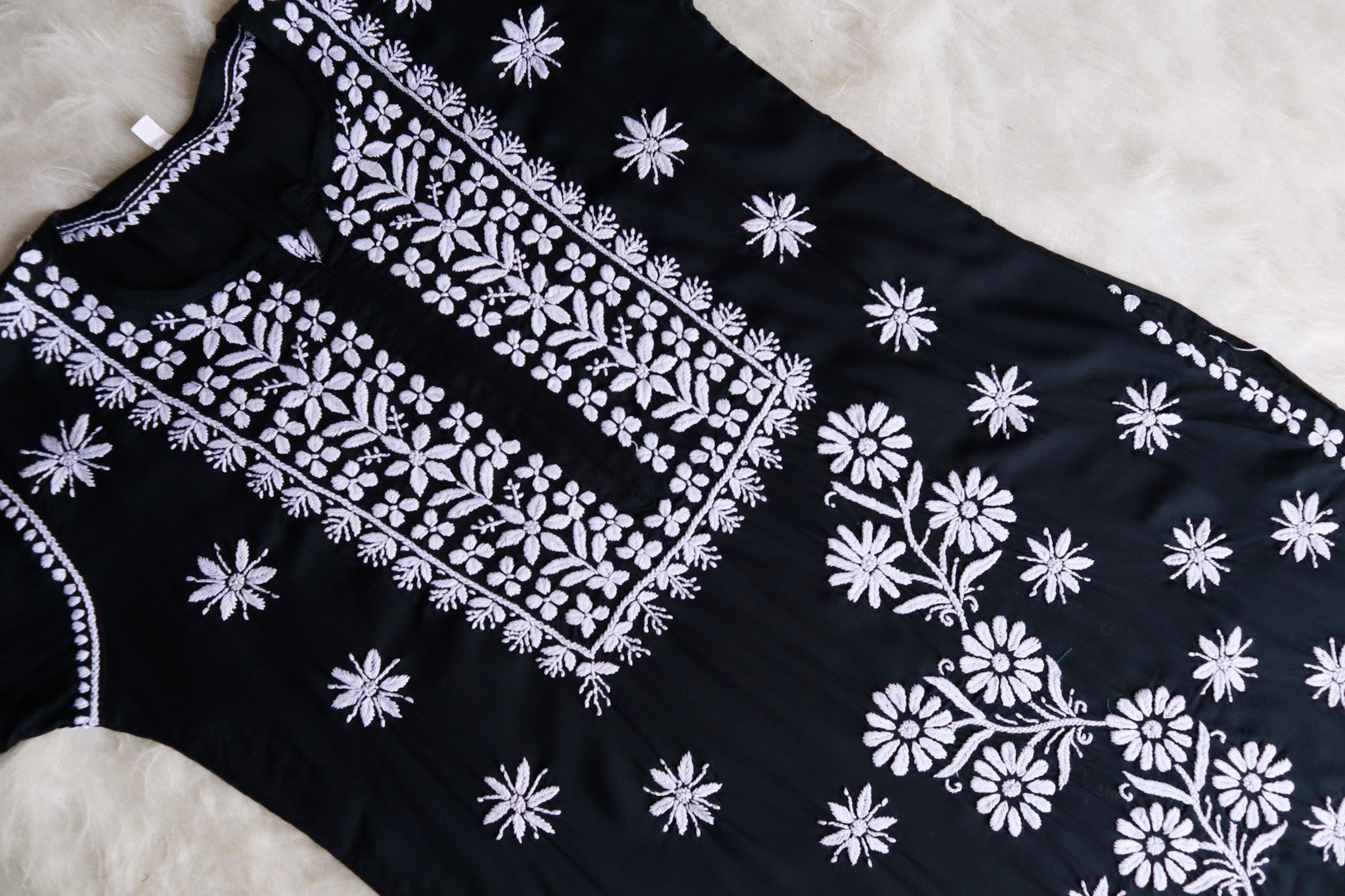Saira Black Long Modal Kurta