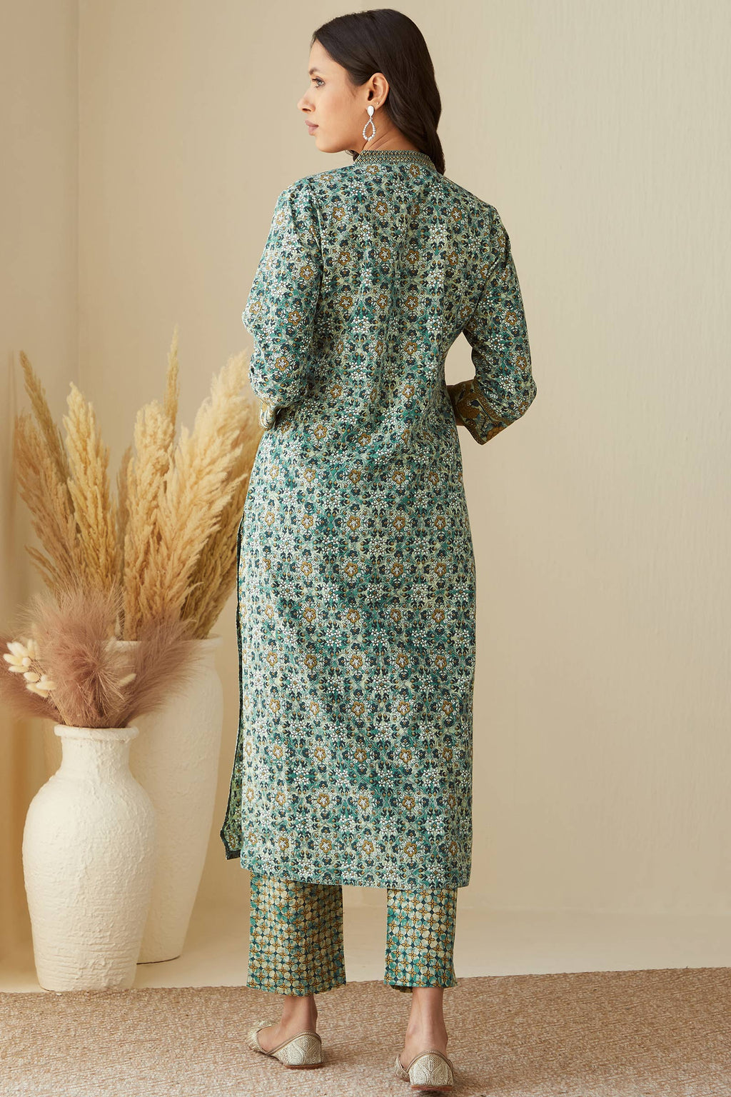 Gauhar Shirin Bagru Kurta