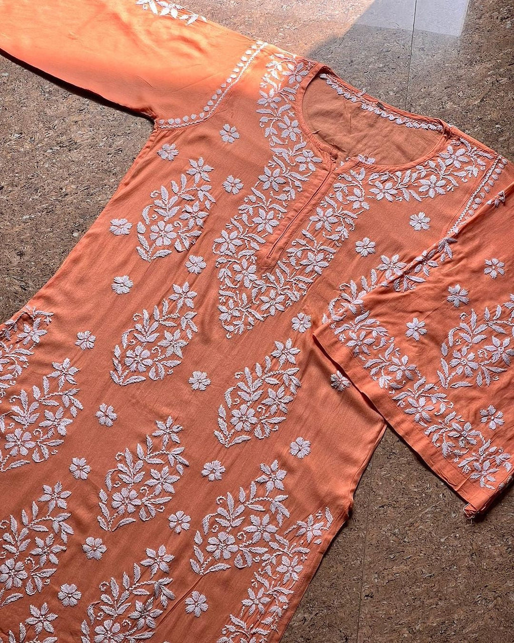 Mohini Chikankari Modal Kurti Set